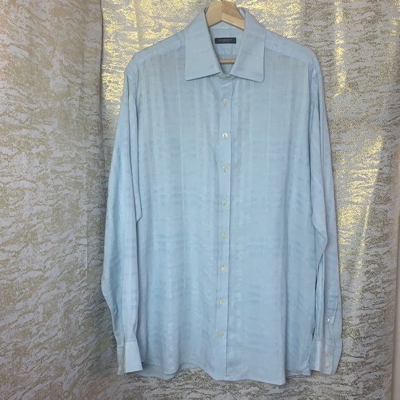 Baby Blue long sleeve men’s shirts size 44 - Picture 2 of 13